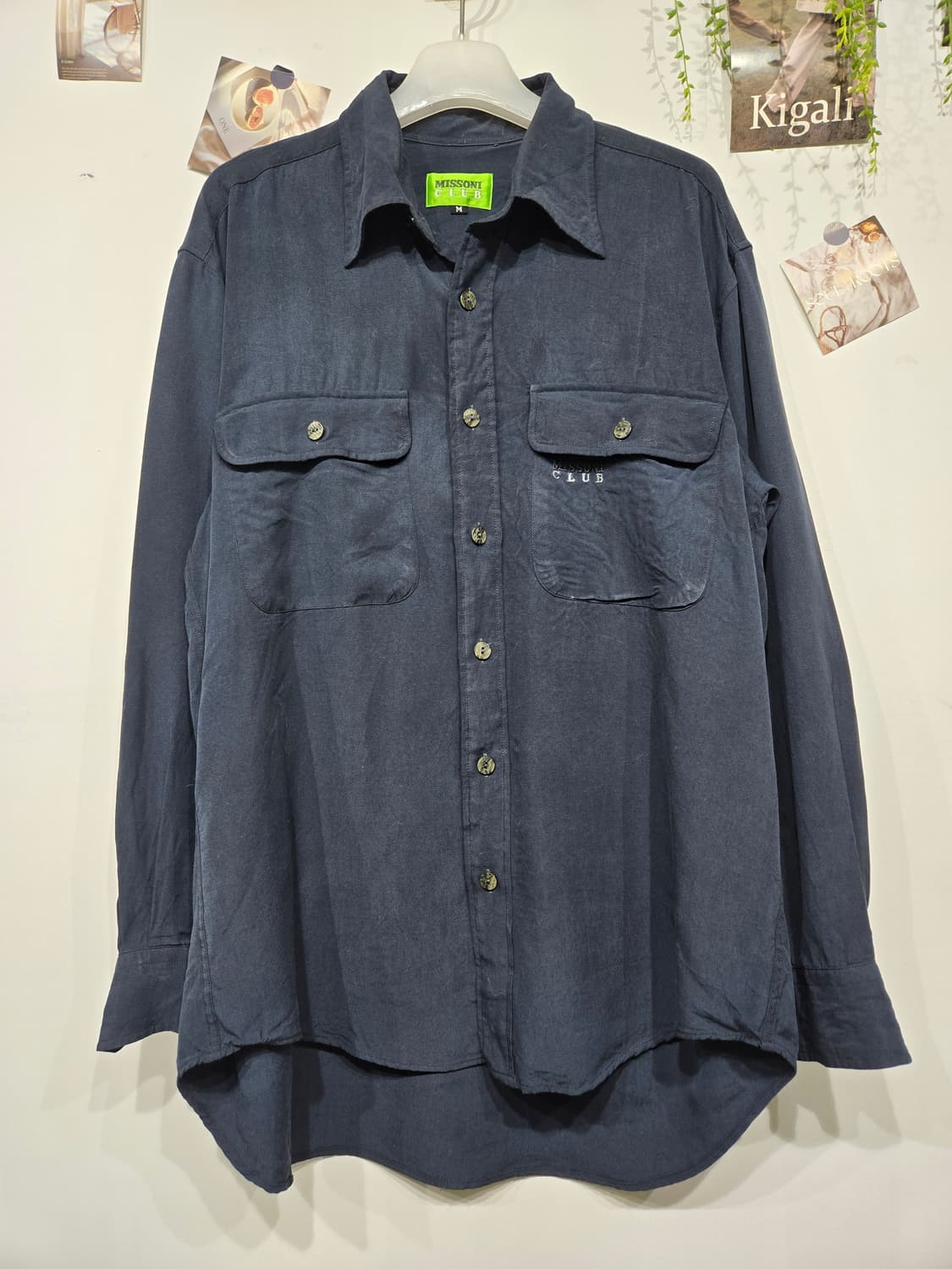 미쏘니 클럽 네이비 긴팔 셔츠 상품이미지3