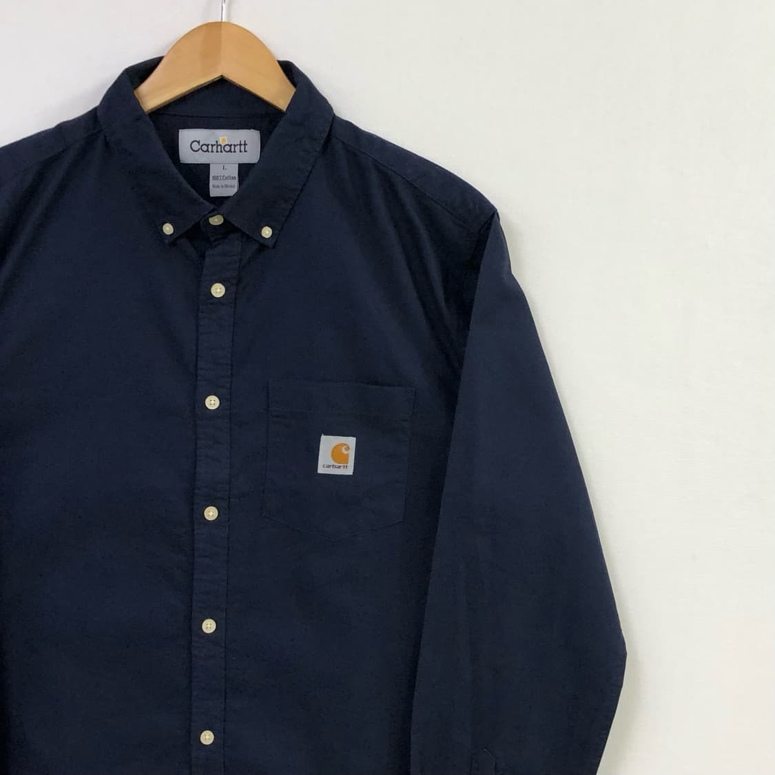 105 칼하트 네이비 워크 셔츠 상품이미지1