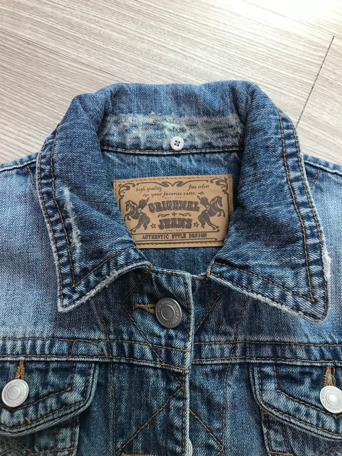 빈티지 데님 자켓 상품이미지4