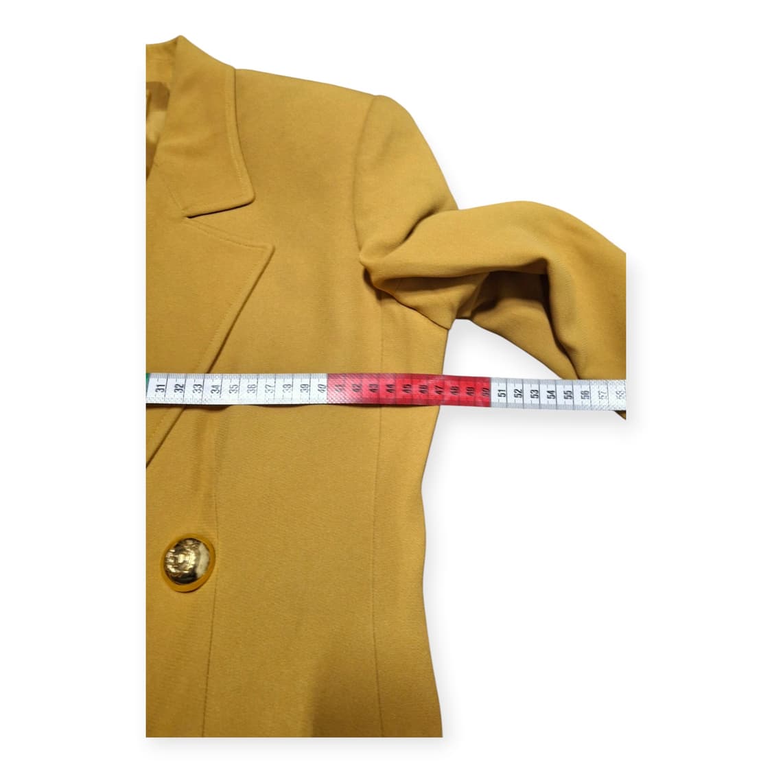 66,L)발렌티노 Miss V 더블 브레스티드 블레이저 머스타드 옐로우 상품이미지8