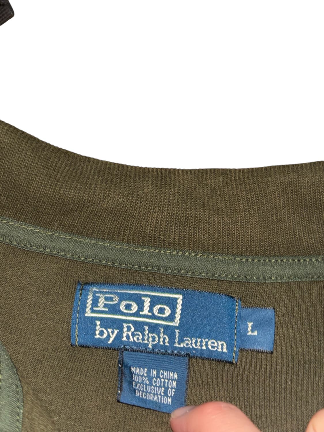 폴로 랄프로렌 하프 집업 자수 로고 니트 상품이미지7