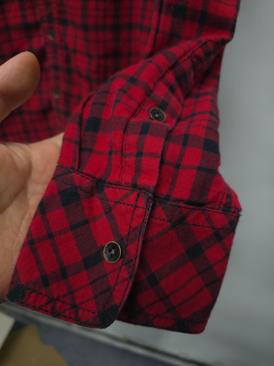 힐피거데님 레드 체크셔츠 ( 여성 상품이미지7