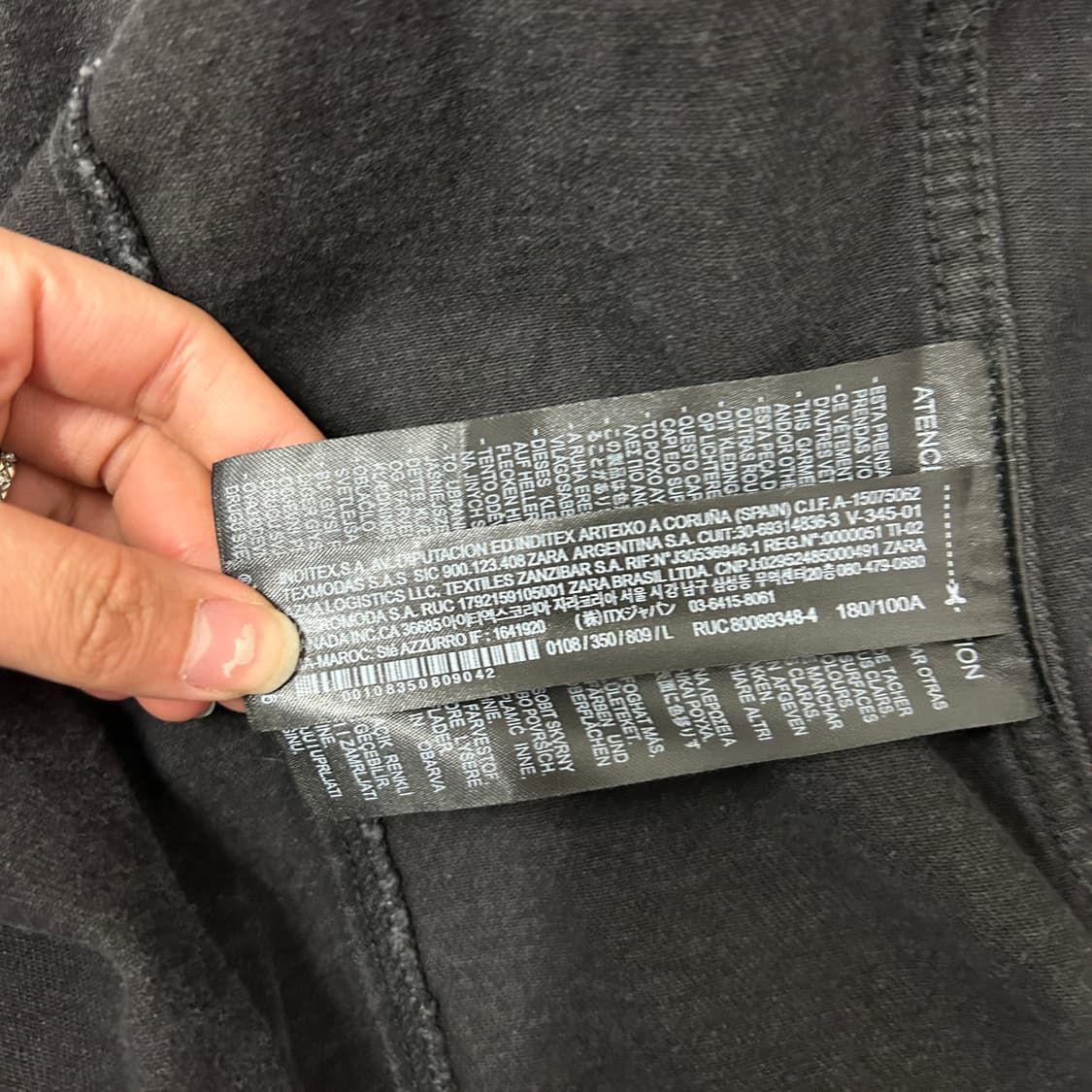 [100] 자라 흑청자켓 상품이미지4