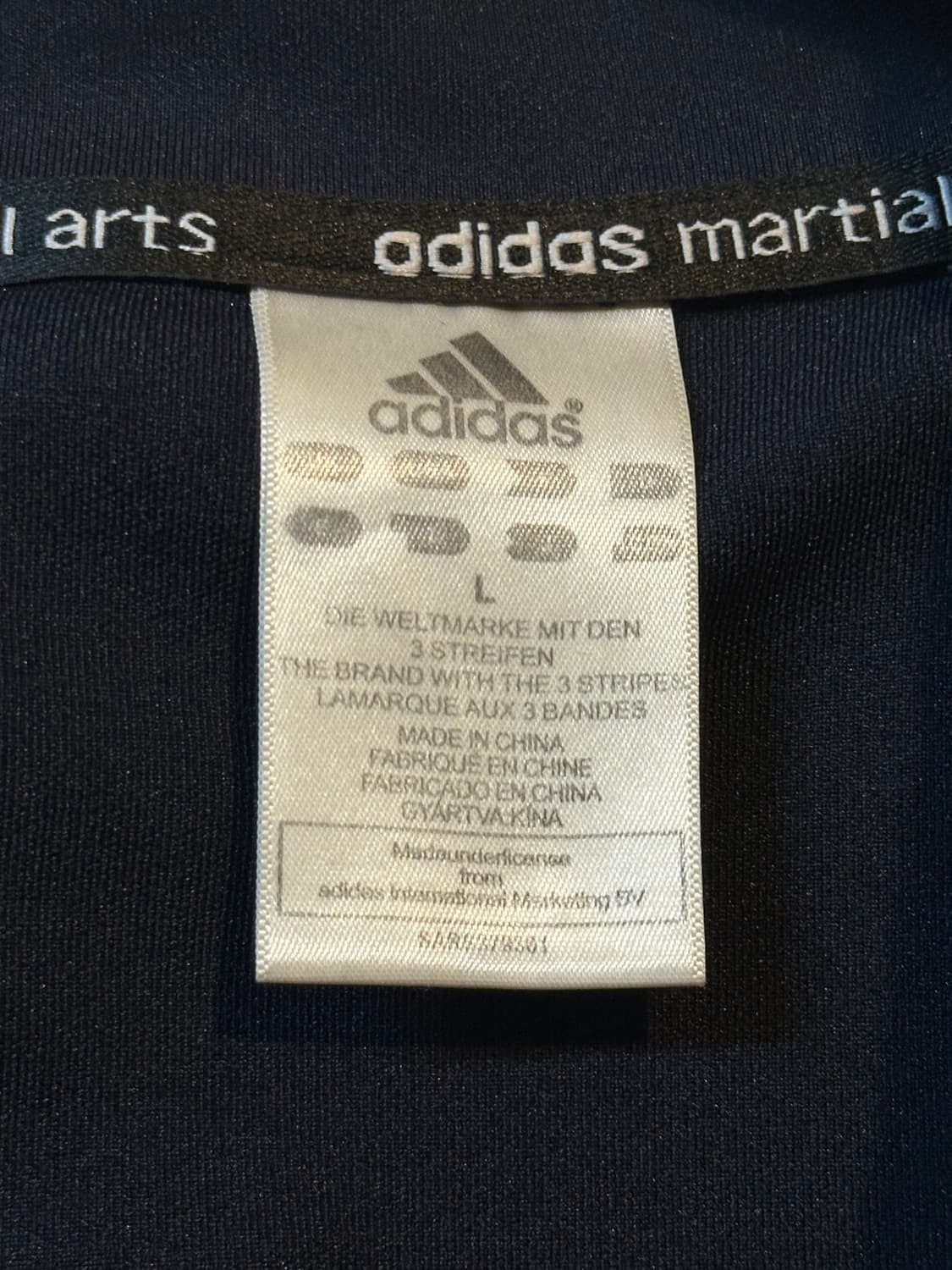 아디다스 ADIDAS 마샬아츠 삼각로고 트랙탑 져지 다크네이비 상품이미지4