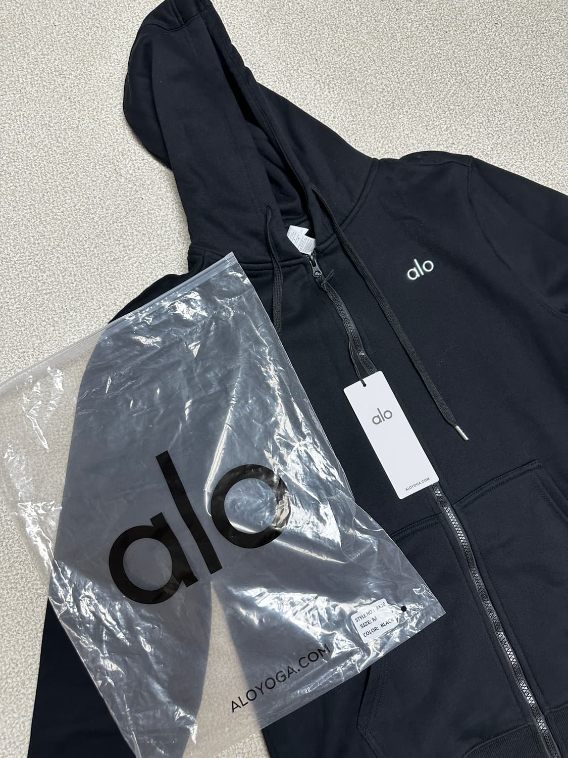 알로(alo) 기모 후드 집업(새상품) m사이즈 - 남녀공용 상품이미지1