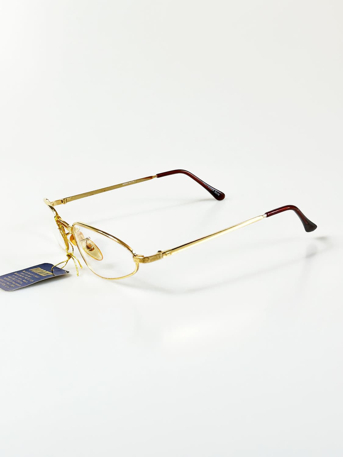 90s VORTEX 골드 메탈 오벌 프레임 빈티지 안경 상품이미지3