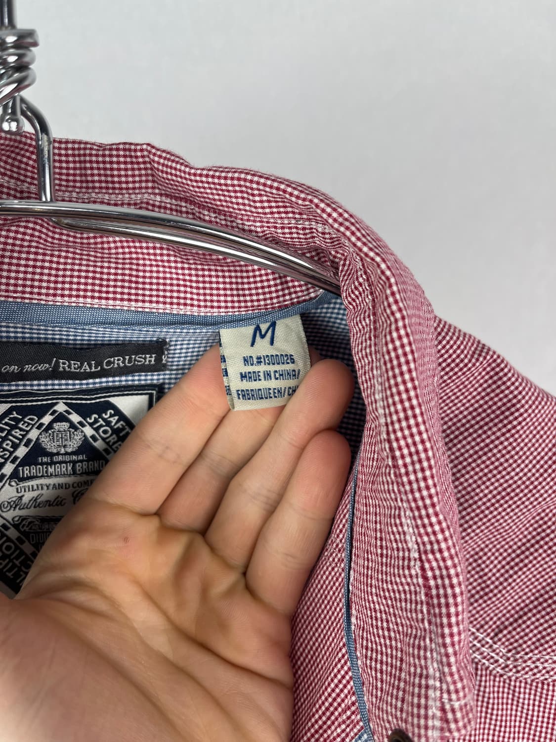 Vintage 자수 체크패턴 셔츠 상품이미지5