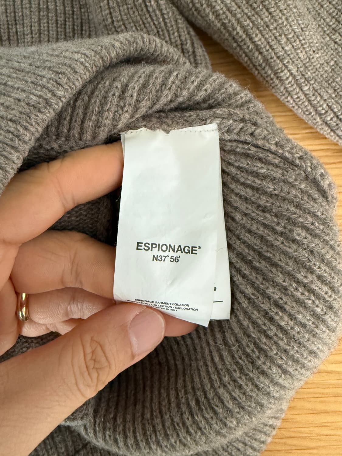 에스피오나지(ESPIONAGE) 울 블렌드 가디건 상품이미지6