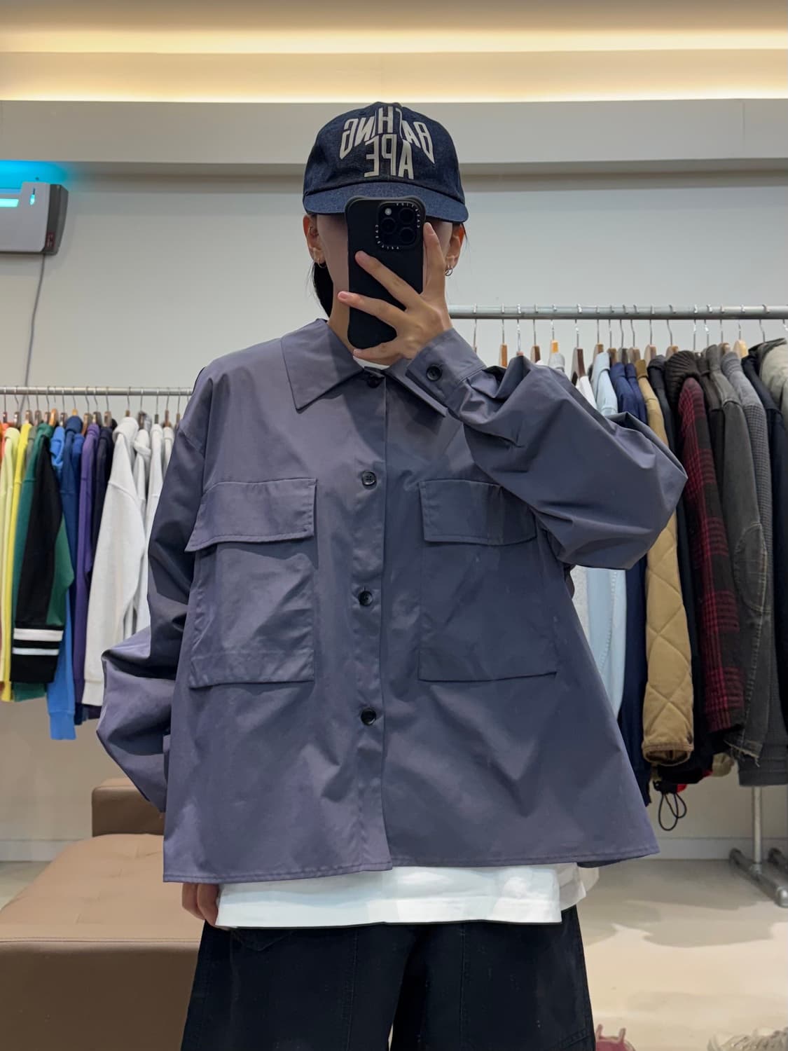 HARE 샤인 나일론 셔츠 상품이미지5