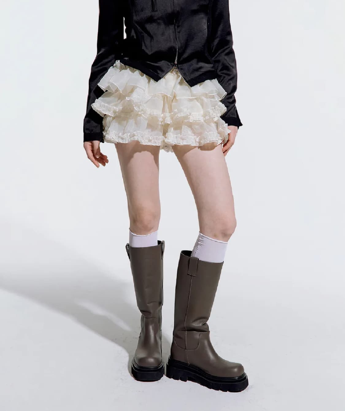 러프넥 튜튜 스커트팬츠 상품이미지2