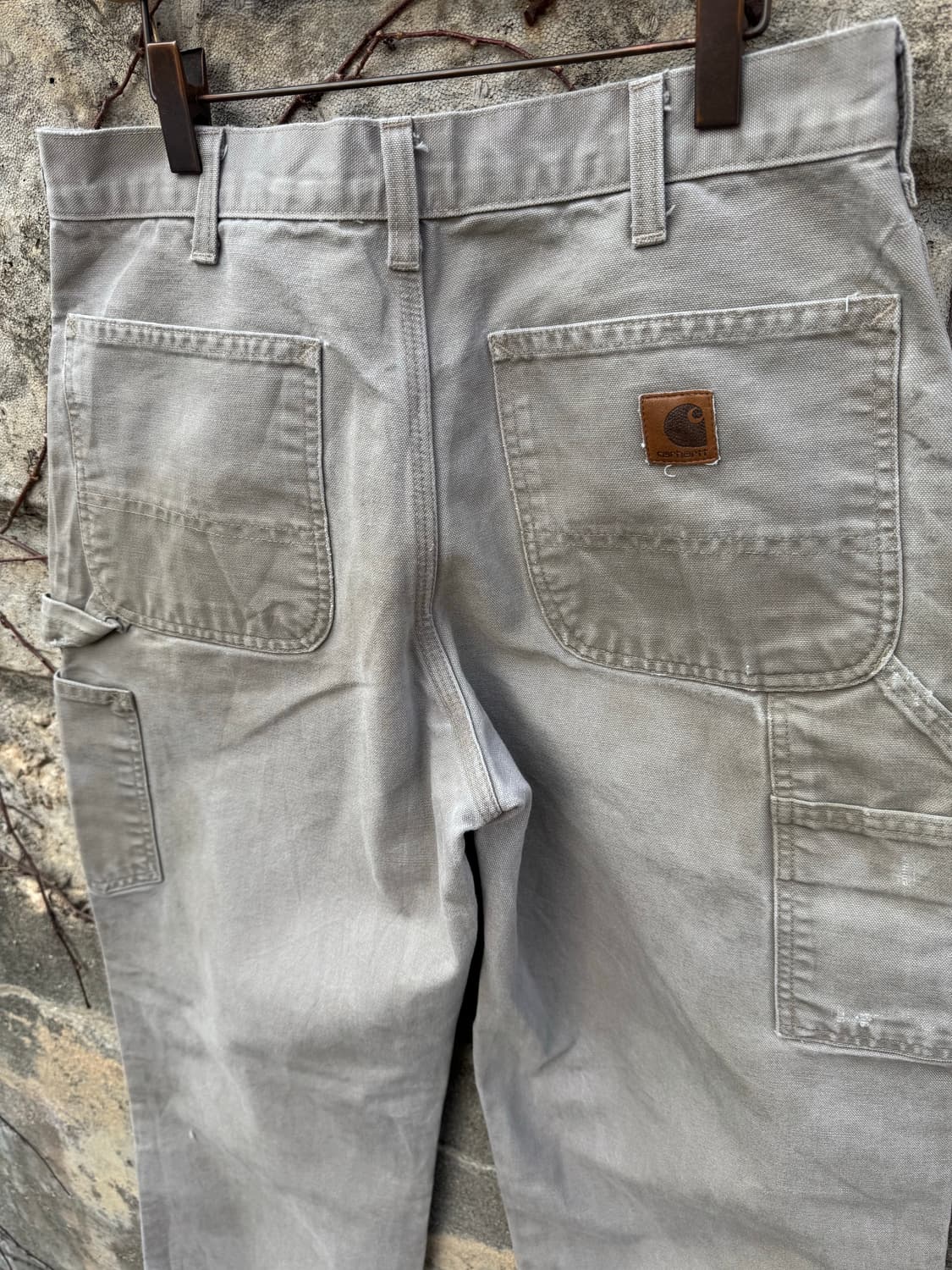 칼하트 빈티지 b11 des 싱글니 카펜터 워크 팬츠 그레이 상품이미지6