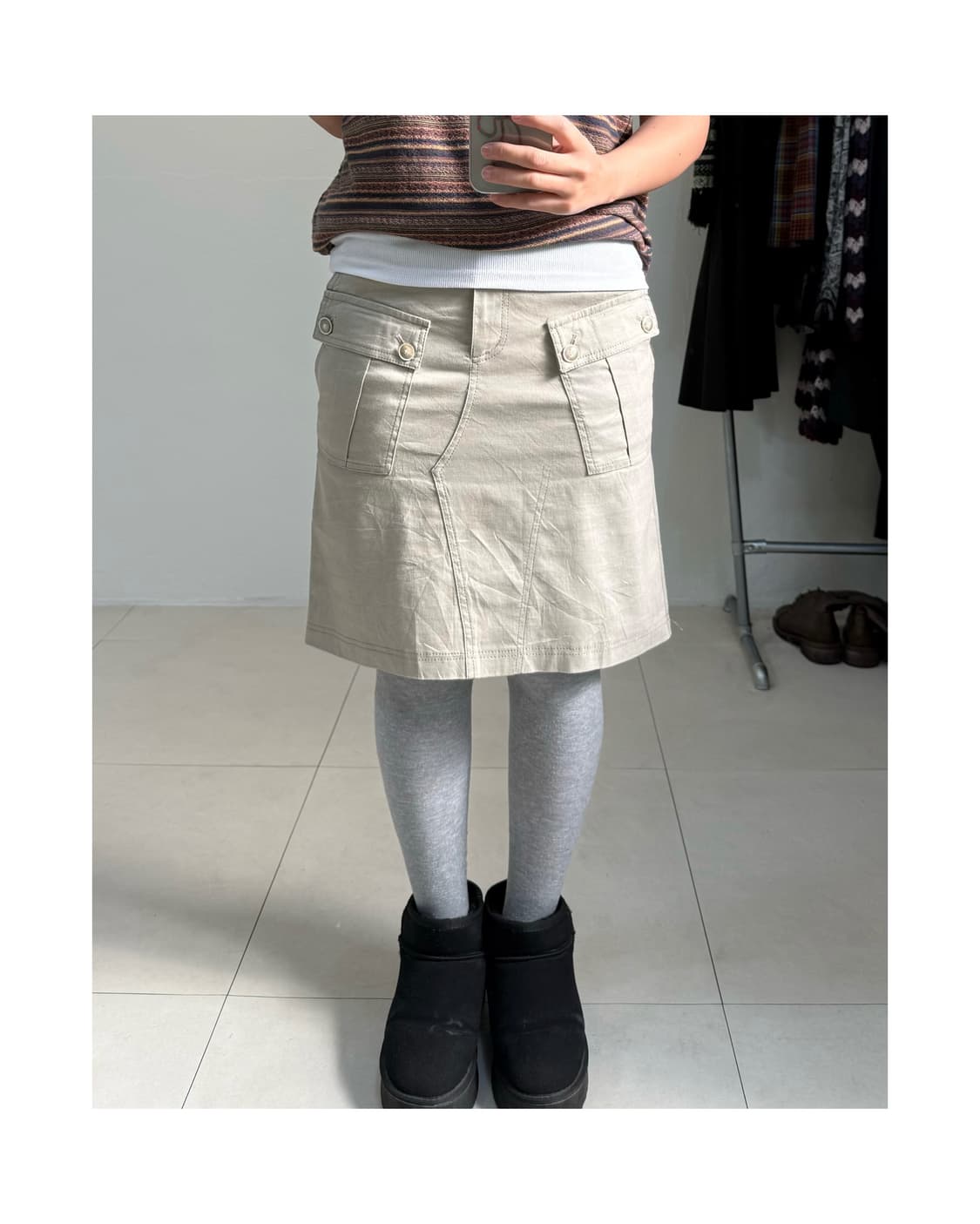 빈티지 미디 스커트 상품이미지1