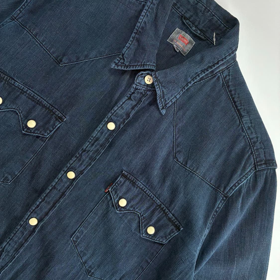 Levi's  리바이스 진청 데님 웨스턴 셔츠  상품이미지2