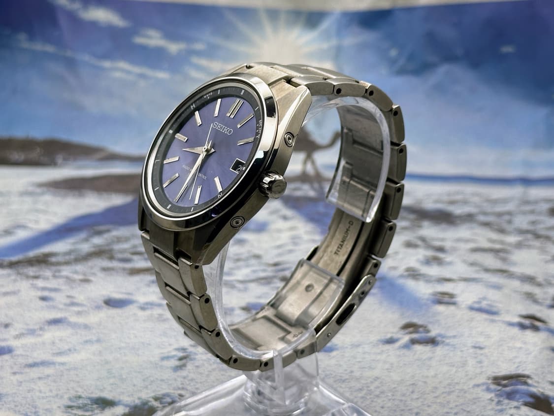 [신품급 풀박스] 세이코 브라이츠 SAGZ081 블루 선레이 전파 솔라 상품이미지4