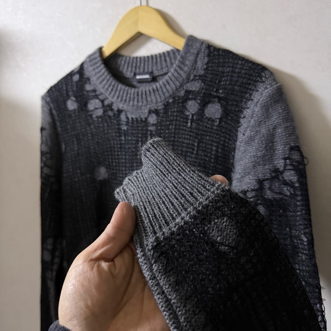 디젤 남녀공용 디테일 두툼 니트 M (남성 95, 여성 77정도) 상품이미지5