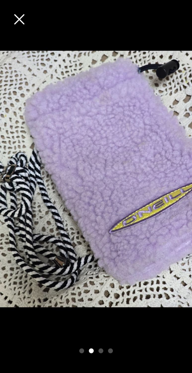 오닐 뽀글이 미니 크로스백(라이트퍼플) 상품이미지2