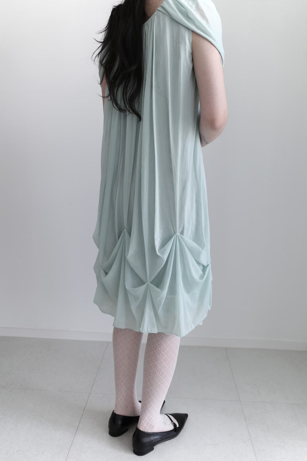 shirring draping one-piece 상품이미지8