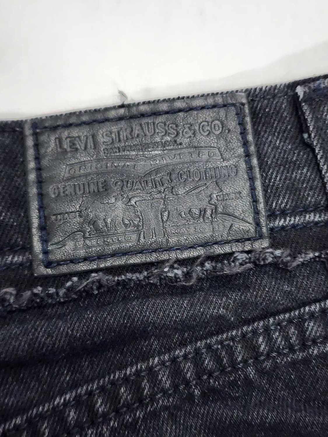 시스템x리바이스 벌룬핏 흑청 데님 팬츠 상품이미지7