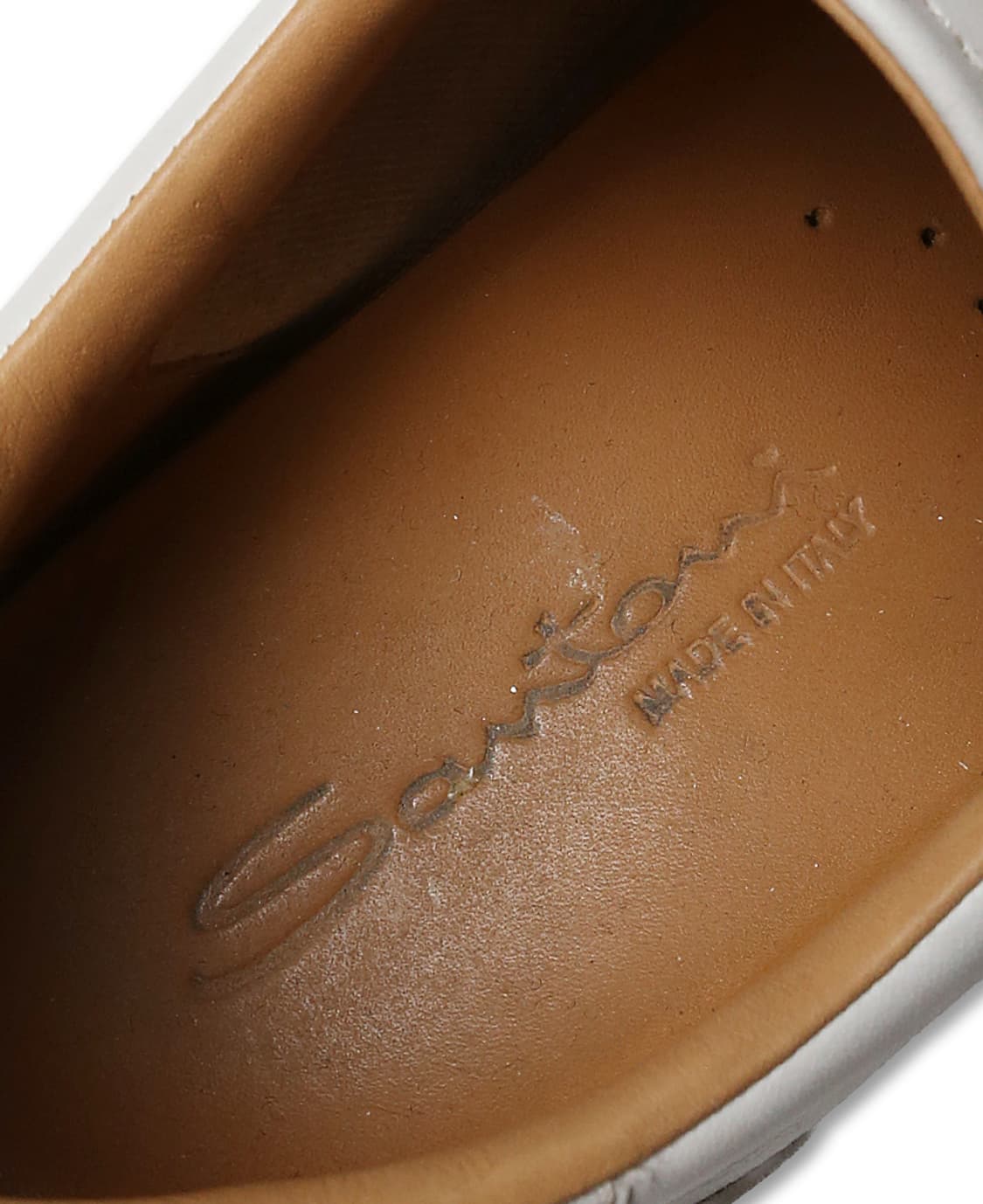 산토니 [Santoni] 이탈리아 화이트 레더 스니커즈 상품이미지9