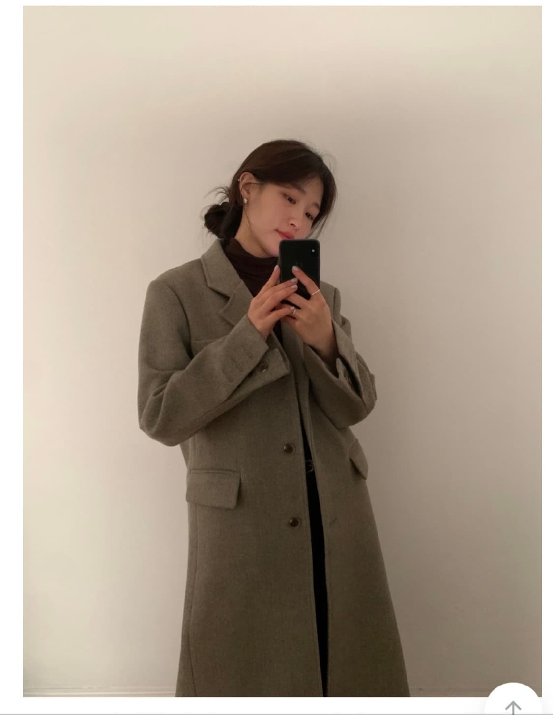 셀렉트한 센트럴 싱글 울코트 베이지색상 상품이미지5