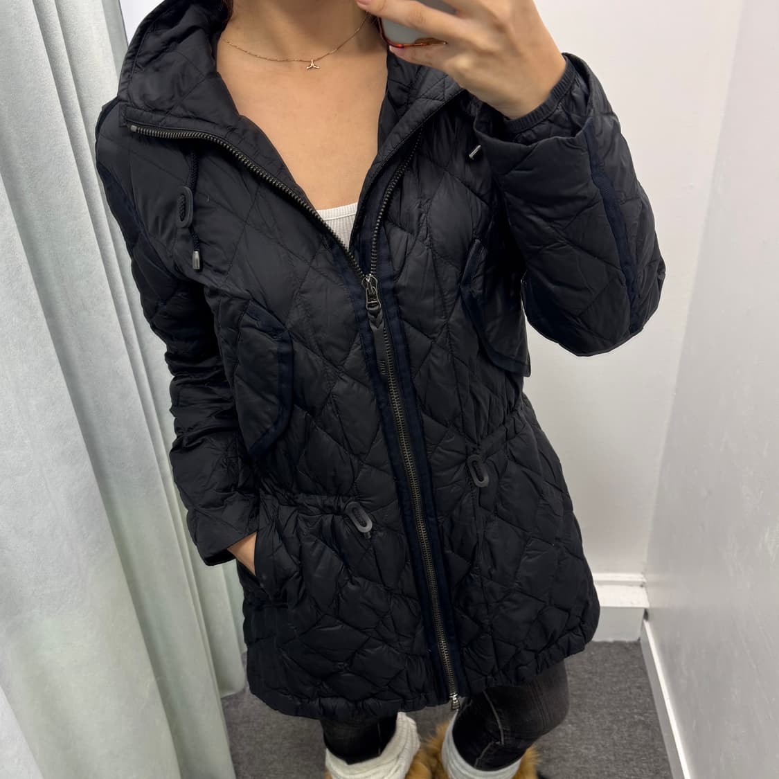 폴로 블랙 투웨이 퀄팅패딩 상품이미지5