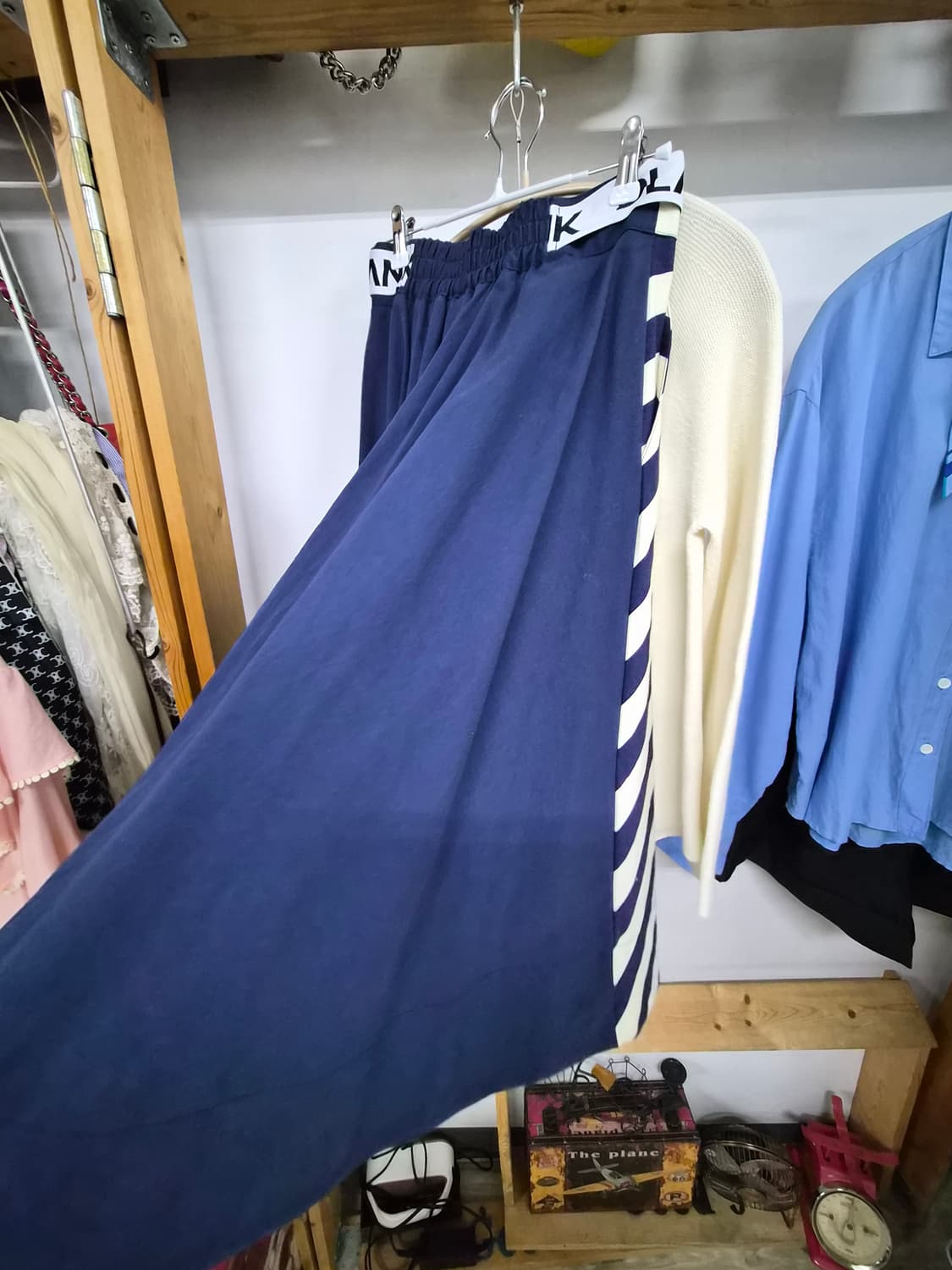 SJSJ 집업 니트 가디건.  blank 도트 스트라이프 스커트 상품이미지10