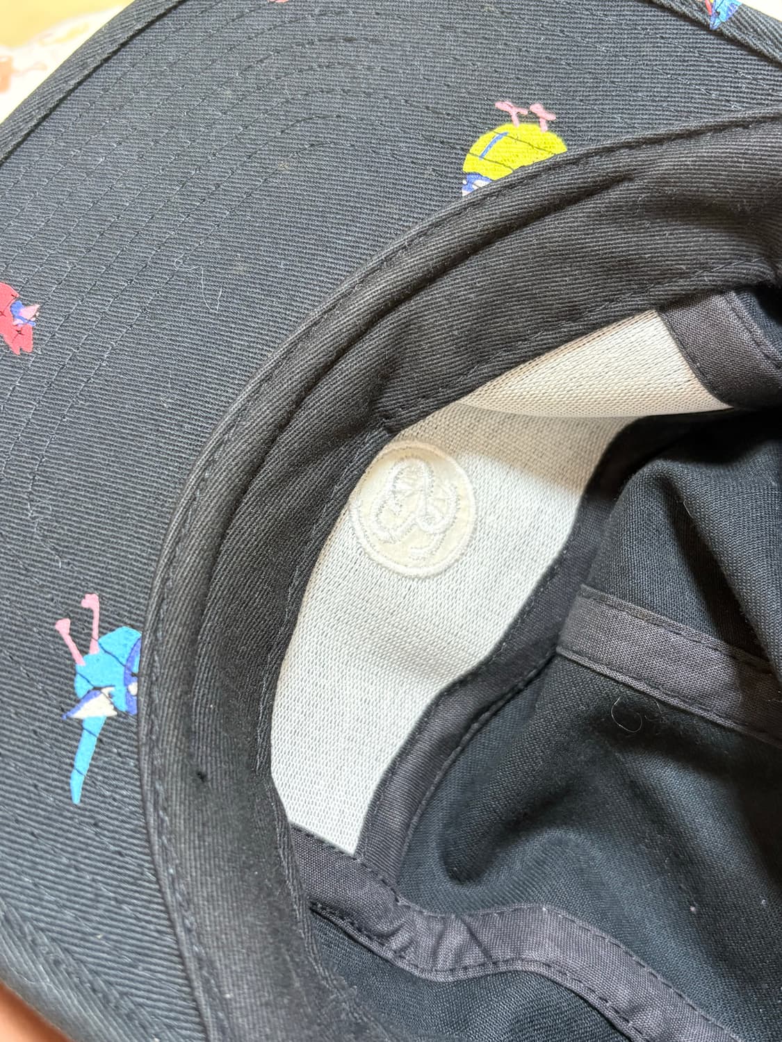 스투시 버드 패턴 캠프캡 블랙 모자 상품이미지3