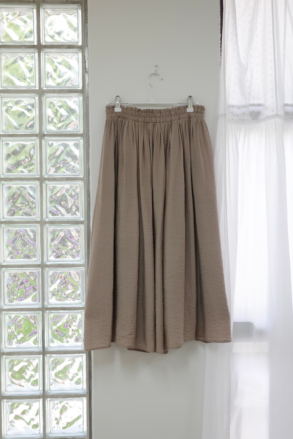  Beige A line long Skirt 상품이미지1