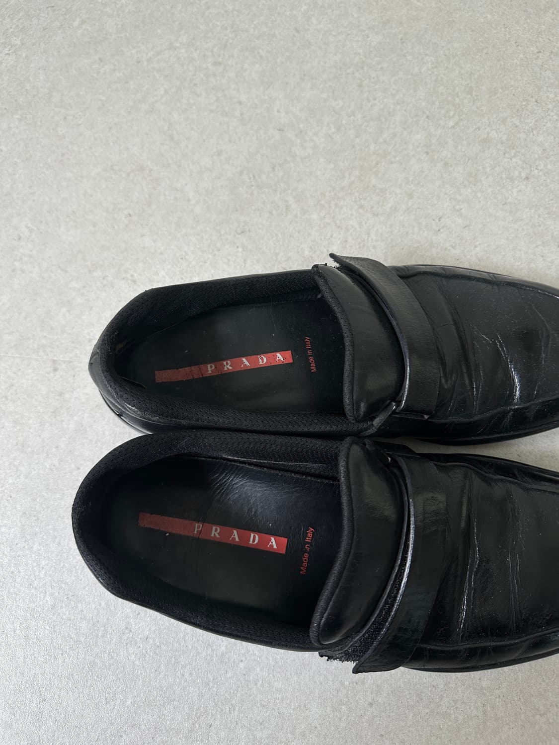 프라다 스포츠 2000s 버클 스트랩 레더 로퍼 OG 상품이미지4