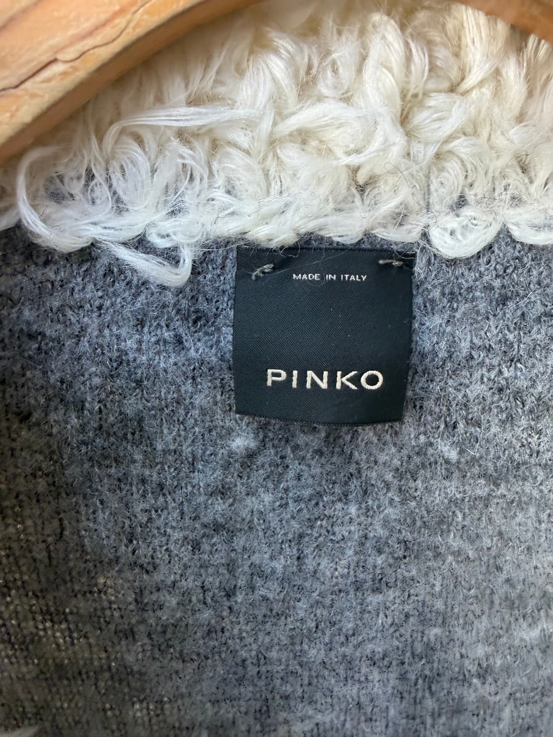 정품) PINKO 핀코 퍼 코트 가디건 S 상품이미지7