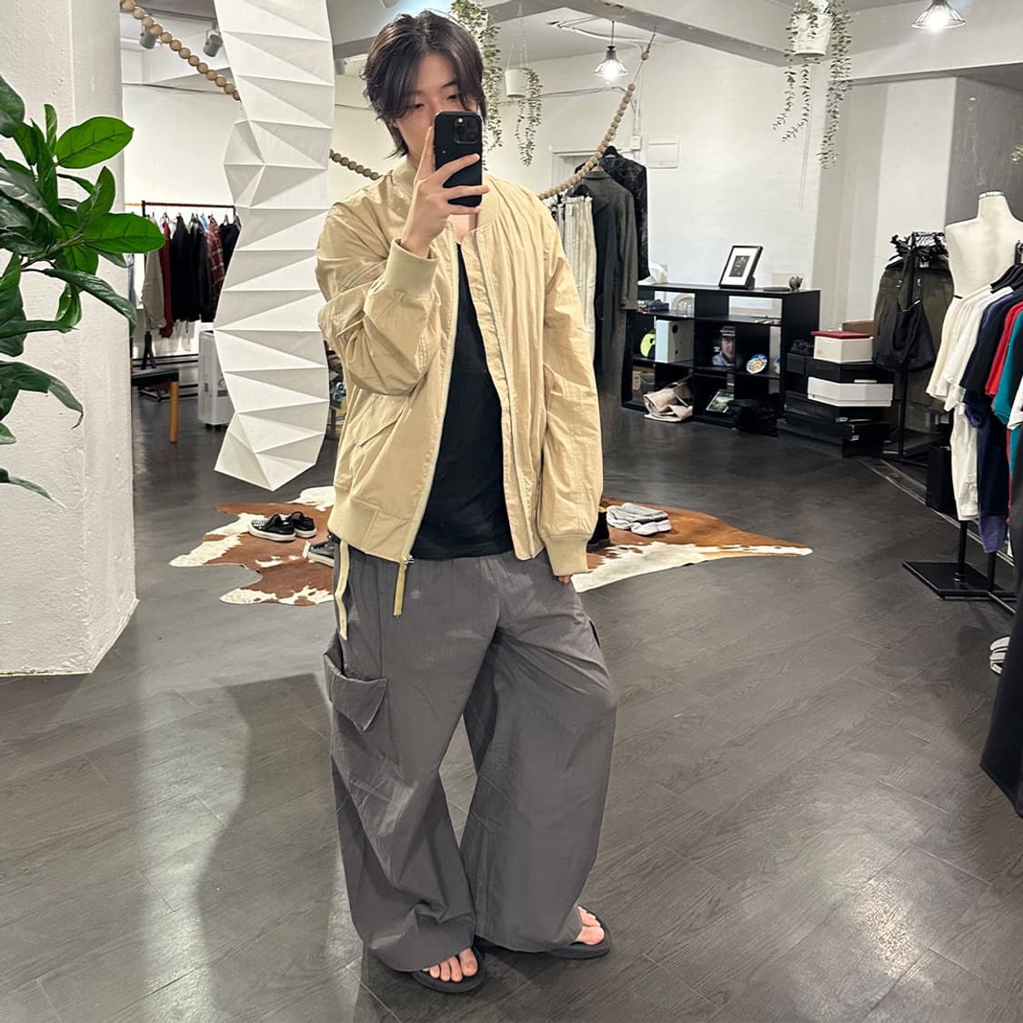 헬무트랭 로고 본디지 봄버 자켓 상품이미지5