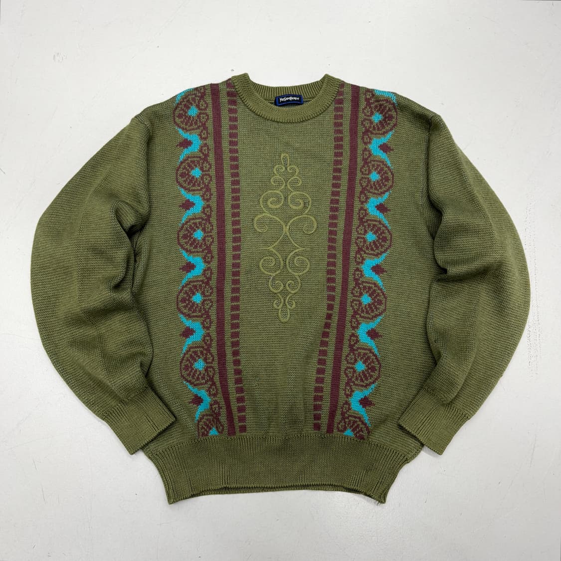 입생로랑 90s 제팬 에스닉 니트  상품이미지2