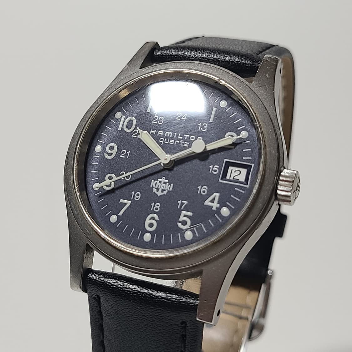 해밀턴 9797 카키필드 쿼츠 청판 빈티지 시계 상품이미지4