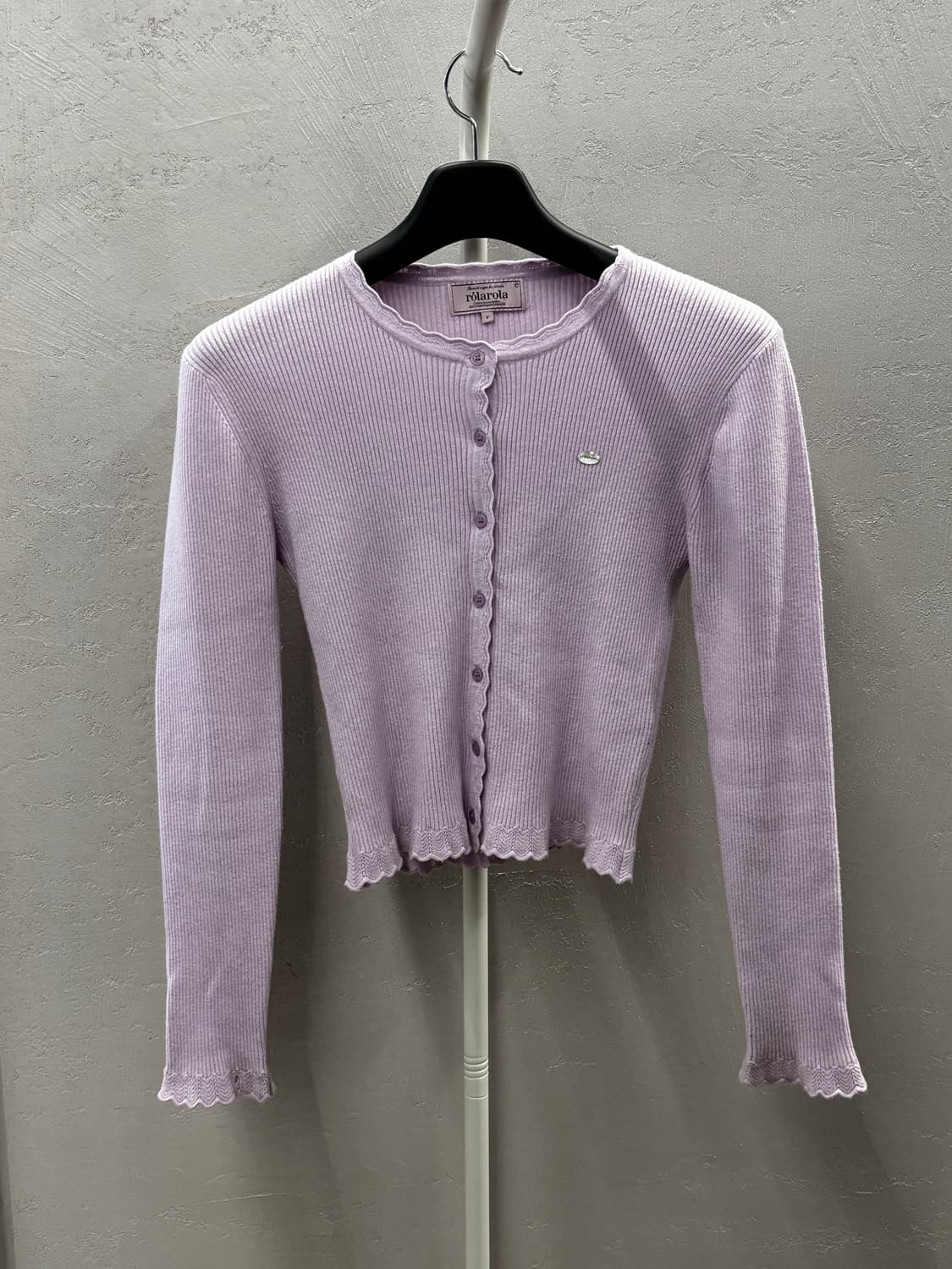롤라롤라 라벤더 골지 가디건 FREE 상품이미지2