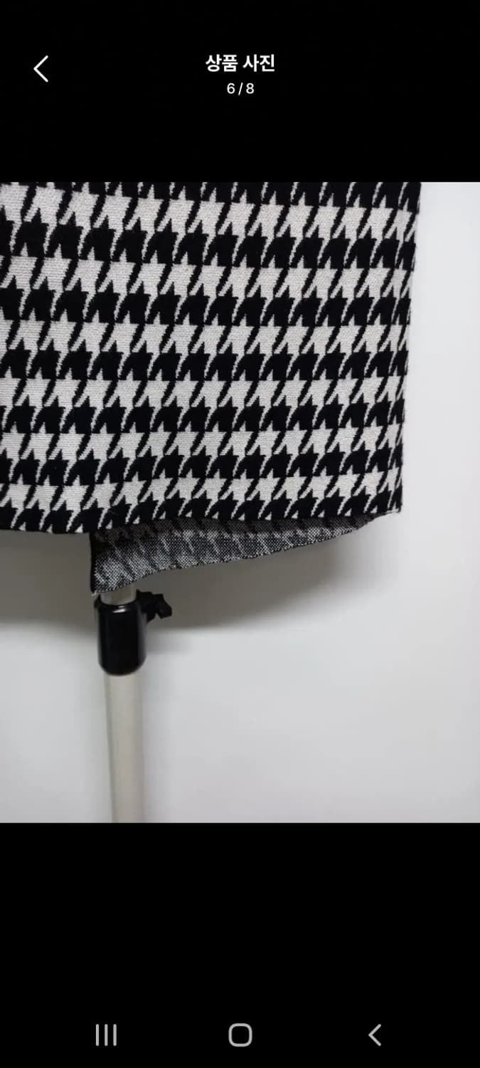 새 로드샵 추동 울 하운드체크 니트스커트 F 상품이미지6