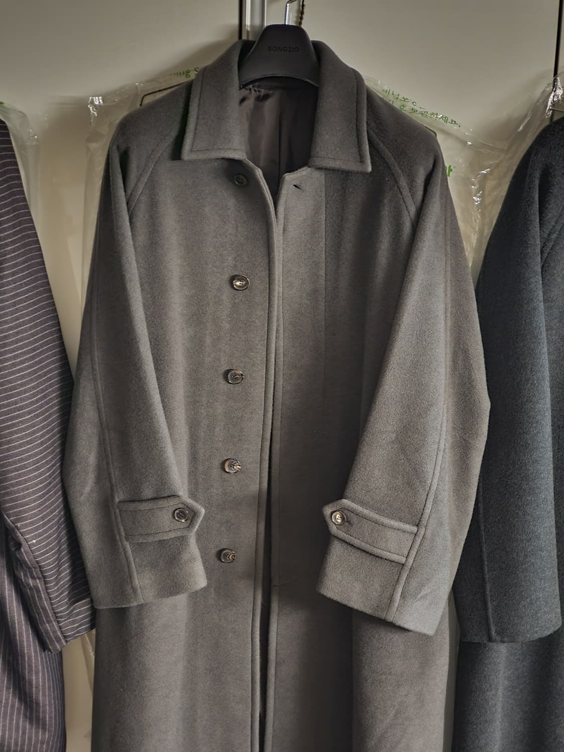 22FW 오라리 캐시미어 모저코트 그레이 상품이미지2