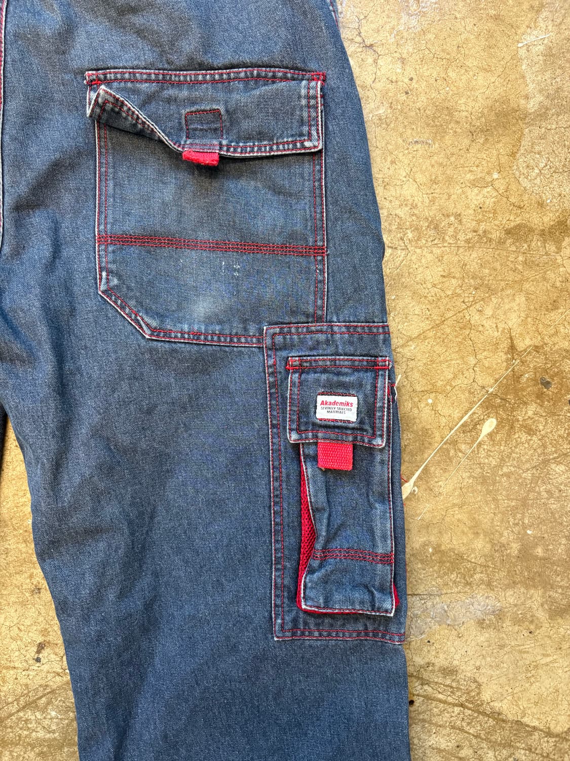 아카데믹스 올드스쿨 와이드 카고 데님 상품이미지9