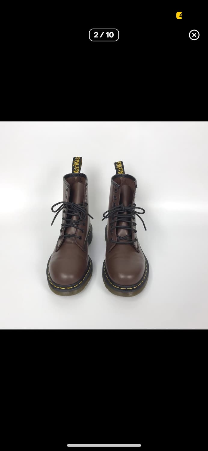 닥터마틴 8홀 브라운 워커 부츠 여성 상품이미지2