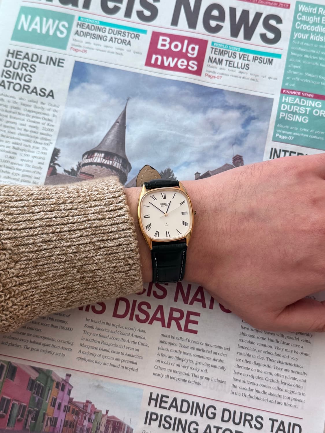 Seiko 세이코 로만 인덱스 스퀘어 쿼츠 상품이미지6