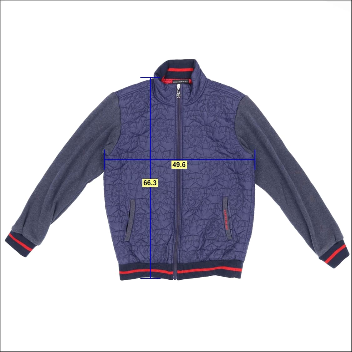 [46] 까스텔바작 골프 퀄팅 방풍 니트집업 1212H1 상품이미지7