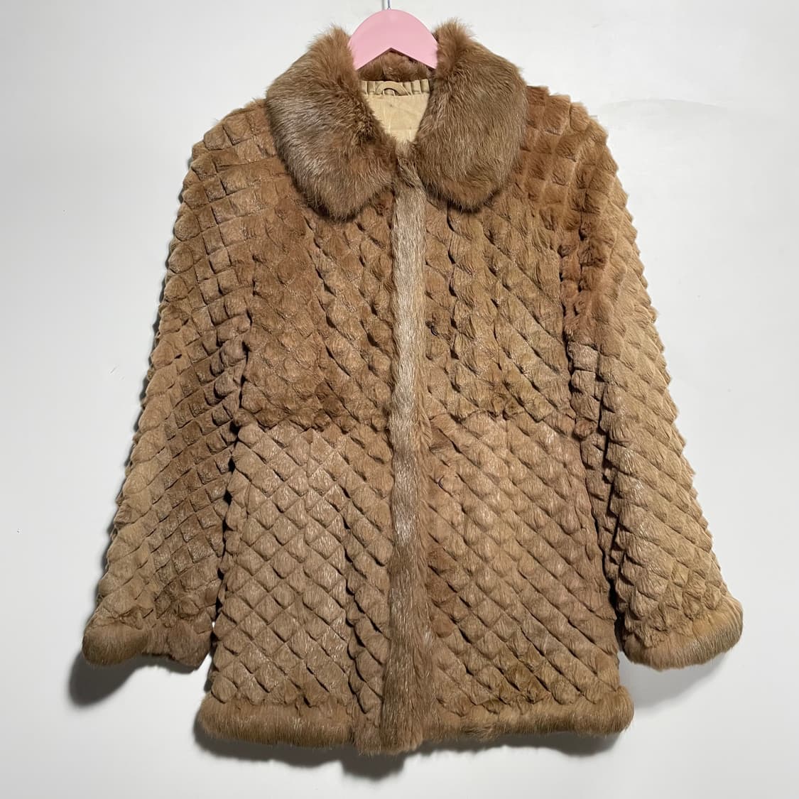 패턴 퍼코트 상품이미지2