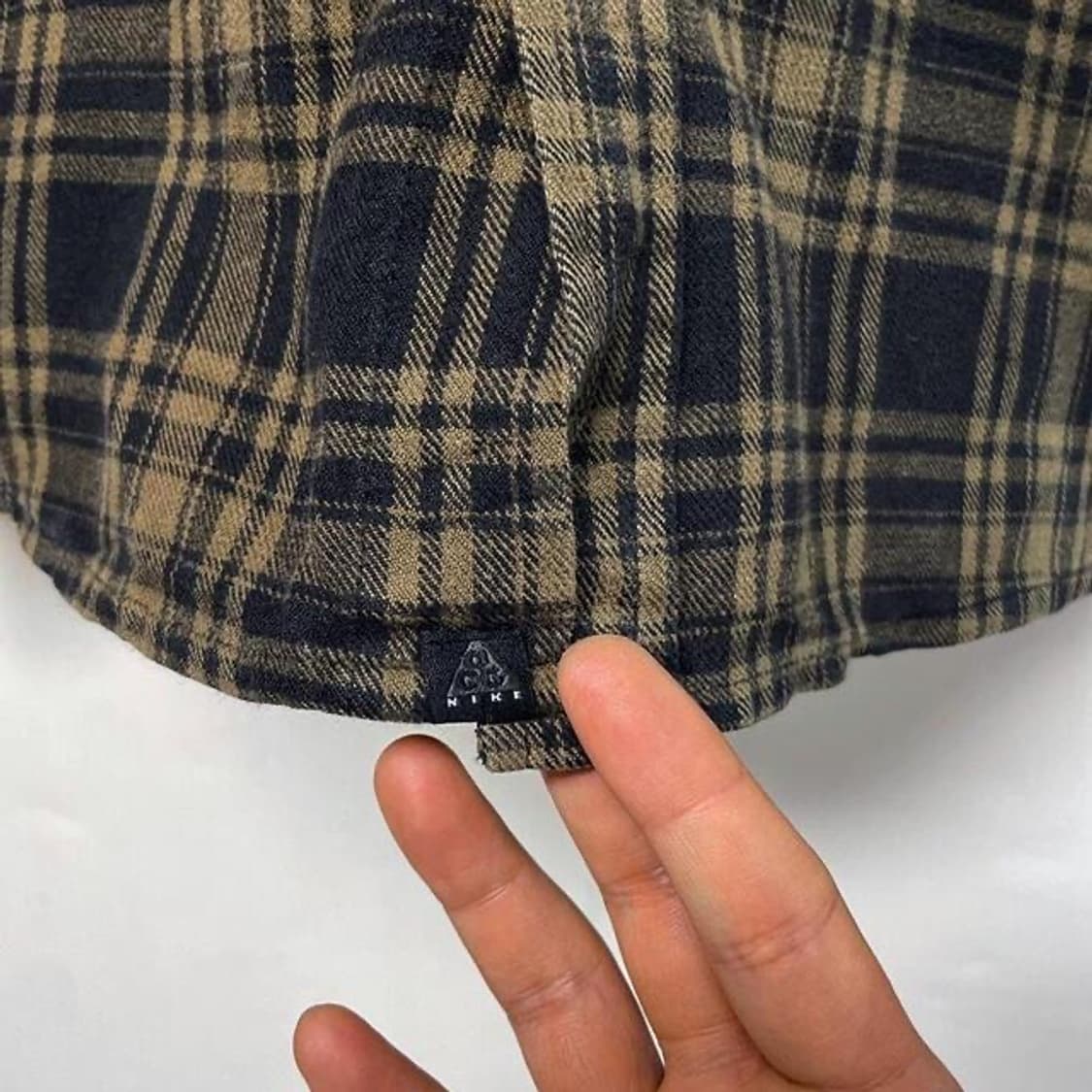 나이키 ACG 타탄 체크 플란넬 셔츠 (L)   상품이미지3