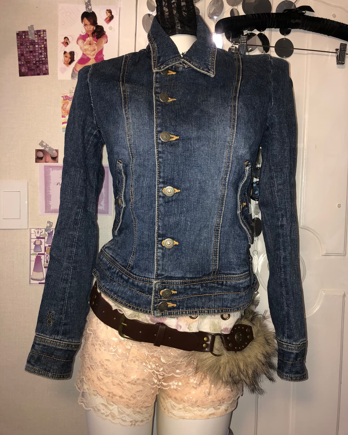 denim detail side jacket  상품이미지1