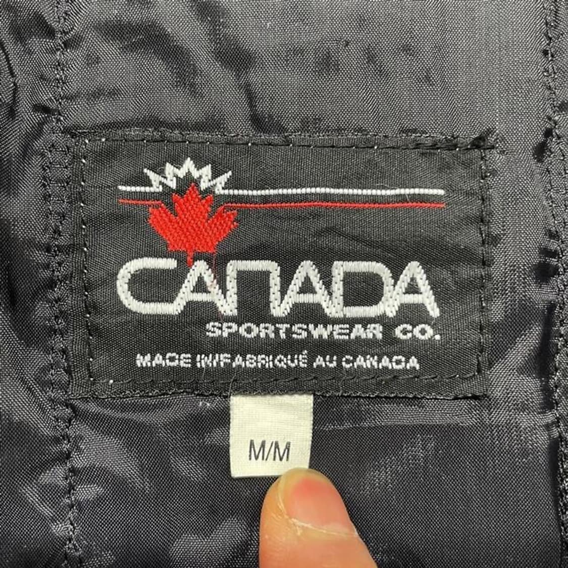 캐나다 레더 울 바시티 자켓 (M) 상품이미지7