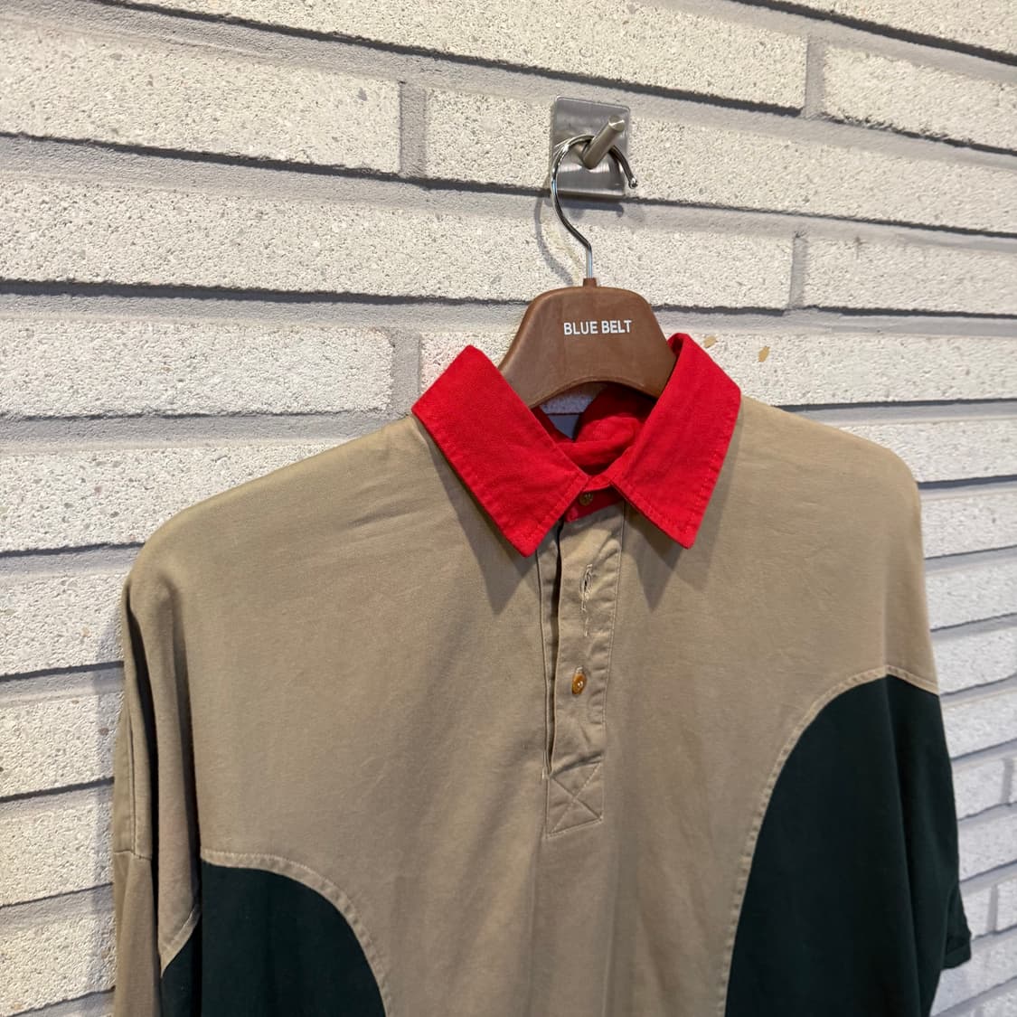 90s USA VINTAGE 컬러블록 럭비 셔츠 상품이미지3