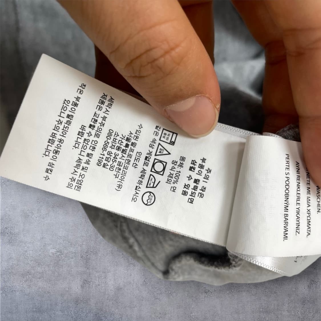 폴로 랄프로렌 그레이 포니 자수 반팔 티셔츠 M(10-12) 상품이미지4