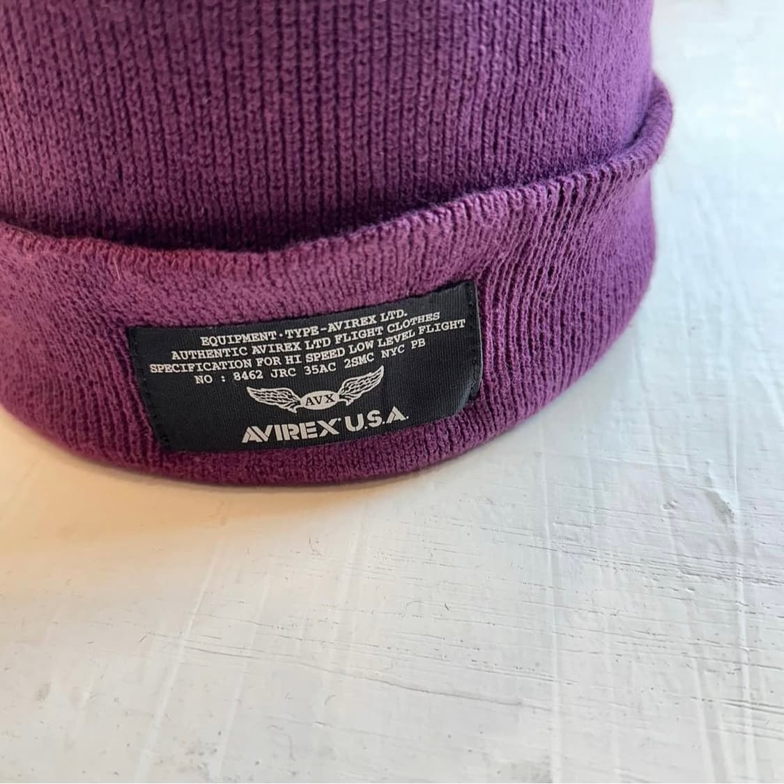 아비렉스 U.S.A 바이올렛 코튼 혼방 비니 상품이미지4