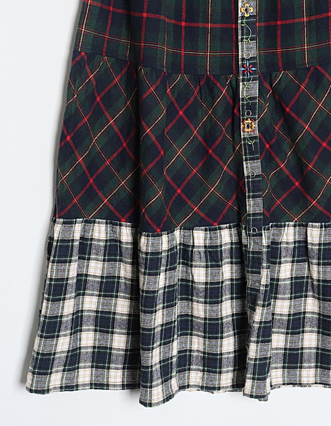 TITICACA Flannel Tiered Skirt (27~29)   상품이미지4