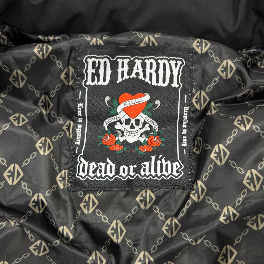 에드하디 여성 퀄팅 구스 패딩 자켓 블랙 95 M 상품이미지4