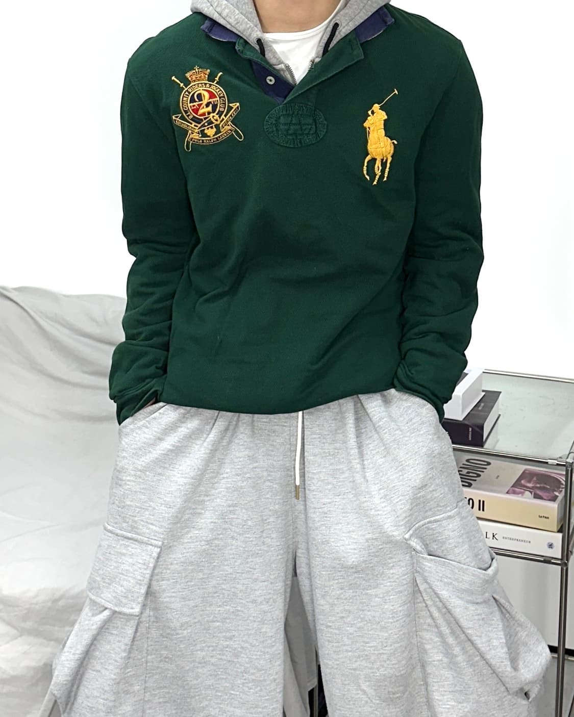 폴로 랄프로렌 그린 빅포니 럭비 pk L 상품이미지1